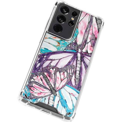 California Monarch Collage Galaxy S21 Ultra 5G Clear Case