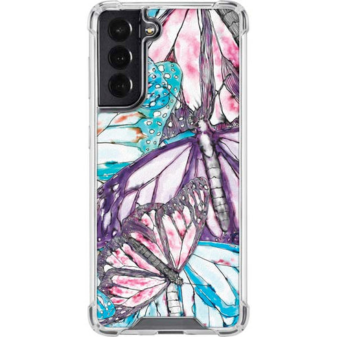 California Monarch Collage Galaxy S22 Clear Case