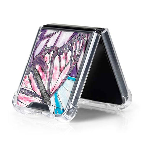 California Monarch Collage Galaxy Z Flip5 5G Clear Case
