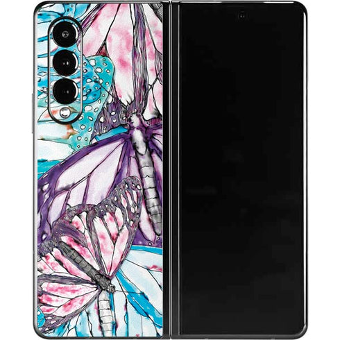 California Monarch Collage Galaxy Z Fold3 5G Skin