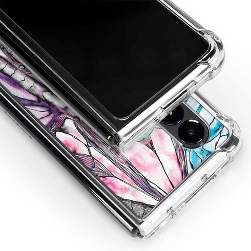 California Monarch Collage Galaxy Z Fold4 5G Clear Case