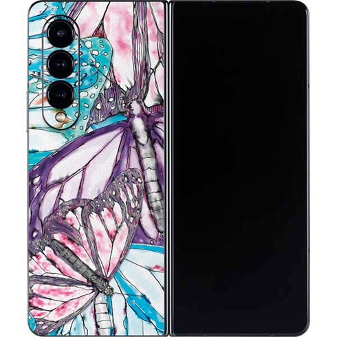California Monarch Collage Galaxy Z Fold4 5G Skin