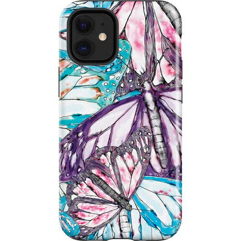 California Monarch Collage iPhone 12 Mini Impact Case