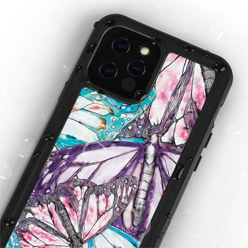 California Monarch Collage iPhone 12 Pro Waterproof Case