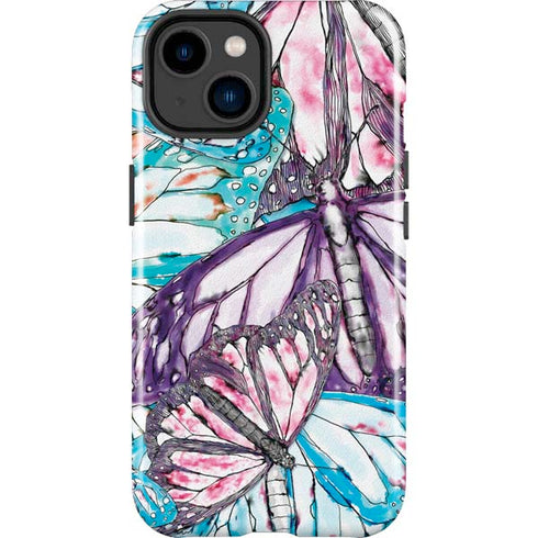 California Monarch Collage iPhone 14 Plus Impact Case