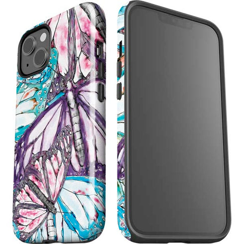 California Monarch Collage iPhone 15 Plus Impact Case