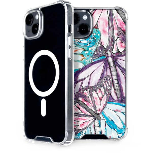California Monarch Collage iPhone 15 Plus MagSafe Case