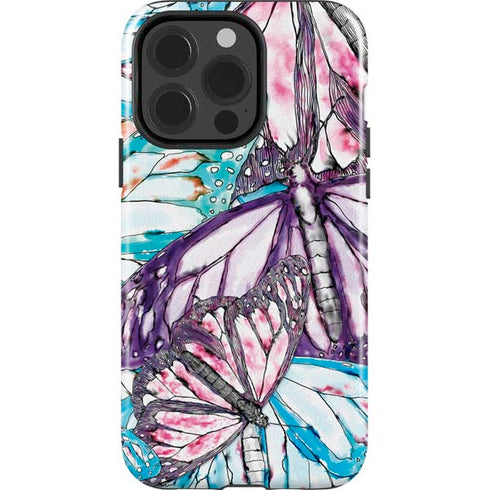 California Monarch Collage iPhone 14 Pro Impact Case