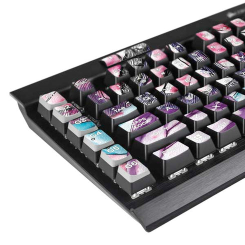 California Monarch Collage K95 RGB PLATINUM Mechanical Gaming Keyboard Skin