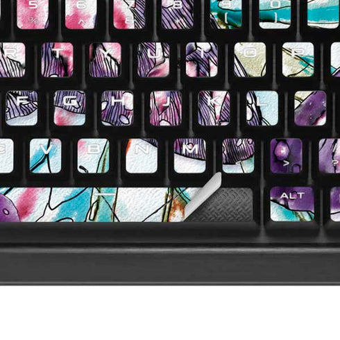 California Monarch Collage K95 RGB PLATINUM Mechanical Gaming Keyboard Skin