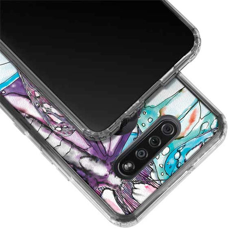 California Monarch Collage LG K51/Q51 Clear Case