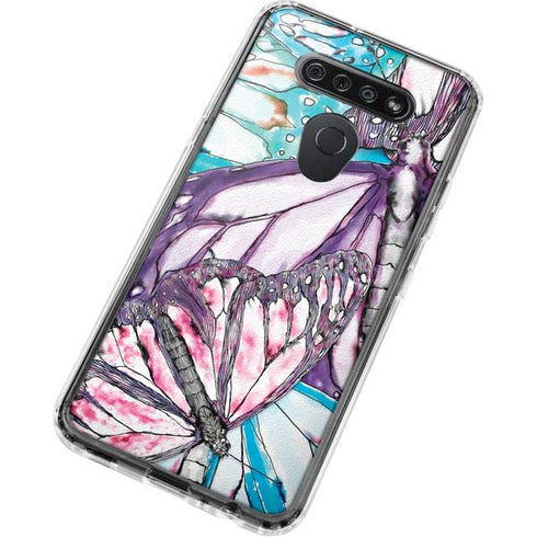 California Monarch Collage LG K51/Q51 Clear Case
