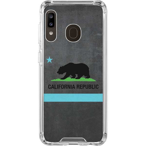 California Neon Republic Galaxy A30 Clear Case