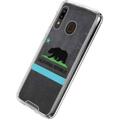 California Neon Republic Galaxy A30 Clear Case