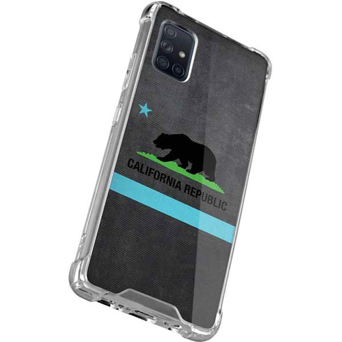 California Neon Republic Galaxy A71 5G Clear Case