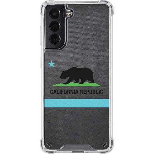California Neon Republic Galaxy S21 5G Clear Case