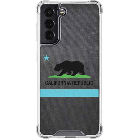 California Neon Republic Galaxy S22 Clear Case