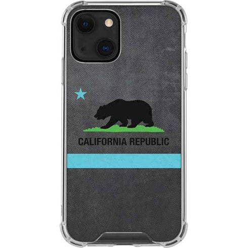 California Neon Republic iPhone 15 Plus Clear Case