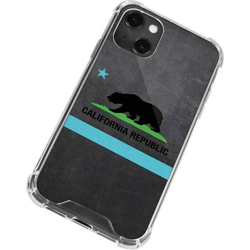California Neon Republic iPhone 15 Plus Clear Case