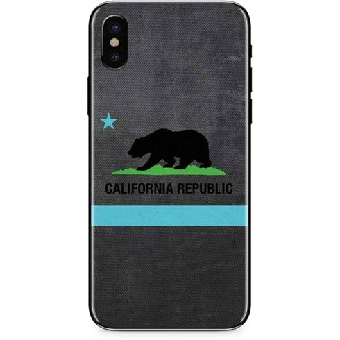 California Neon Republic iPhone X Skin