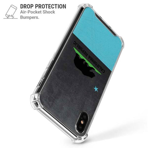 California Neon Republic iPhone XS Max Clear Case