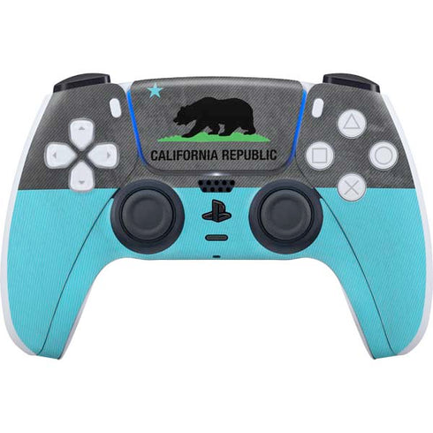 California Neon Republic PS5 Controller Skin