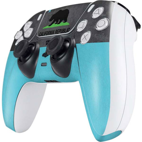 California Neon Republic PS5 Controller Skin