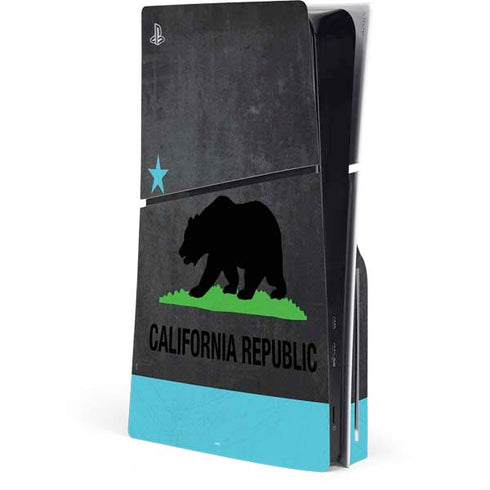 California Neon Republic PS5 Slim Disk Console Skin