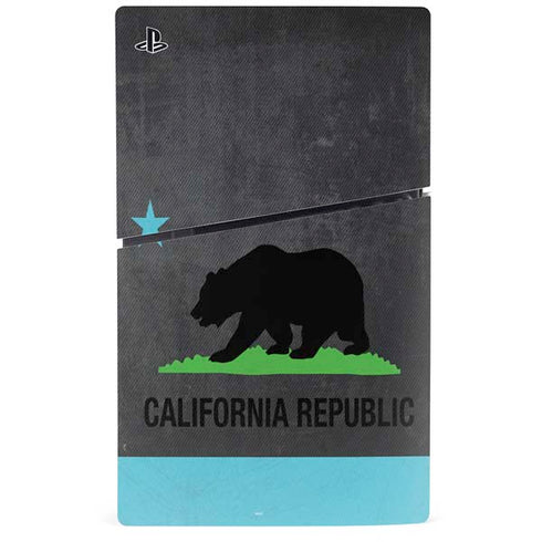 California Neon Republic PS5 Slim Disk Console Skin