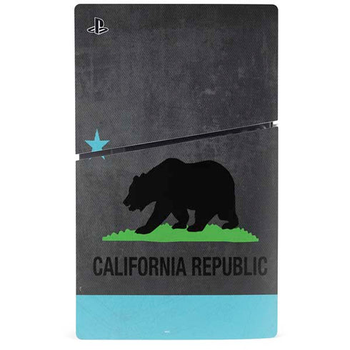 California Neon Republic PS5 Slim Digital Edition Bundle Skin