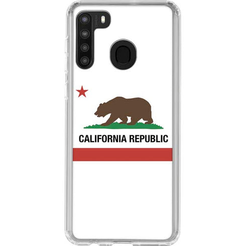 California Republic Galaxy A21 Clear Case