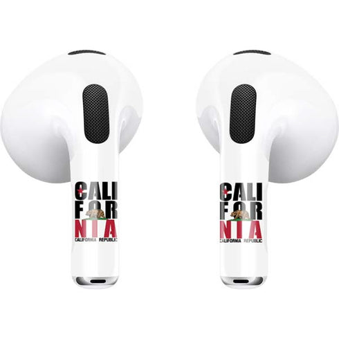 California White Block Apple AirPods (3rd Gen 2021) Skin