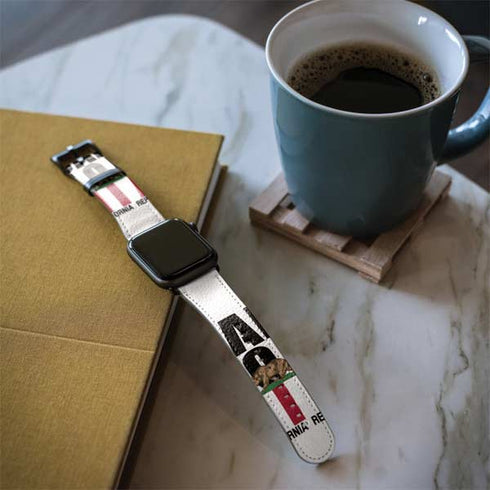California White Block Apple Watch Band 38-40mm