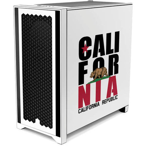 California White Block Corsair 4000D Tempered Glass Mid-Tower ATX Case Skin