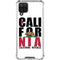 California White Block Galaxy A12 Clear Case