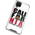California White Block Galaxy A12 Clear Case
