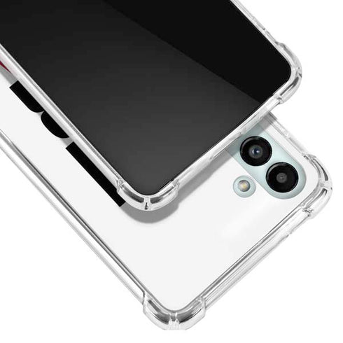 California White Block Galaxy A13 5G Clear Case
