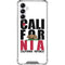California White Block Galaxy A14 5G Clear Case