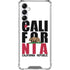 California White Block Galaxy A14 5G Clear Case