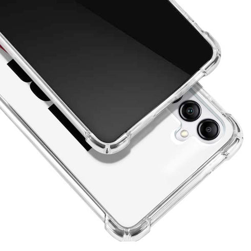 California White Block Galaxy A14 5G Clear Case