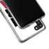 California White Block Galaxy A21 Clear Case