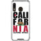 California White Block Galaxy A30 Clear Case