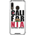 California White Block Galaxy A30 Clear Case