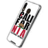 California White Block Galaxy A30 Clear Case