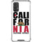 California White Block Galaxy A32 5G Clear Case