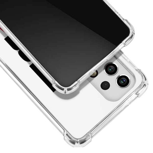 California White Block Galaxy A53 5G Clear Case