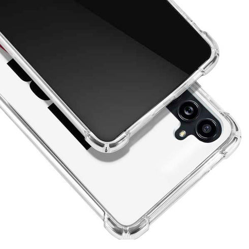 California White Block Galaxy A54 5G Clear Case