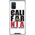 California White Block Galaxy A71 5G Clear Case