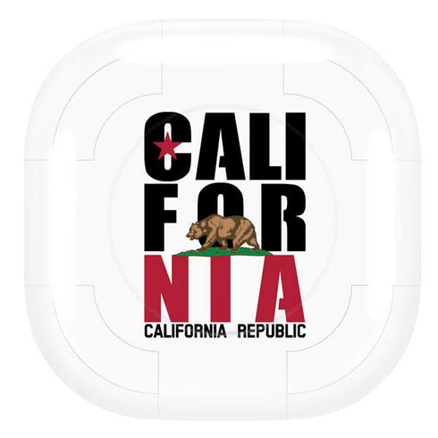 California White Block Galaxy Buds Live Skin