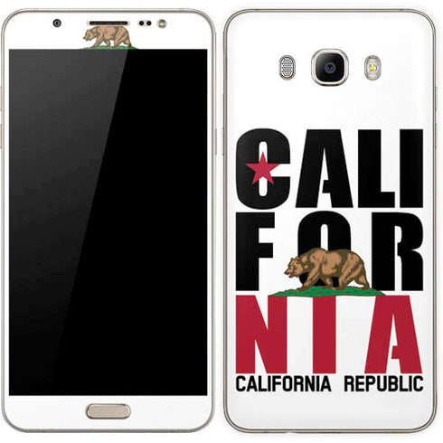California White Block Galaxy J7 Skin